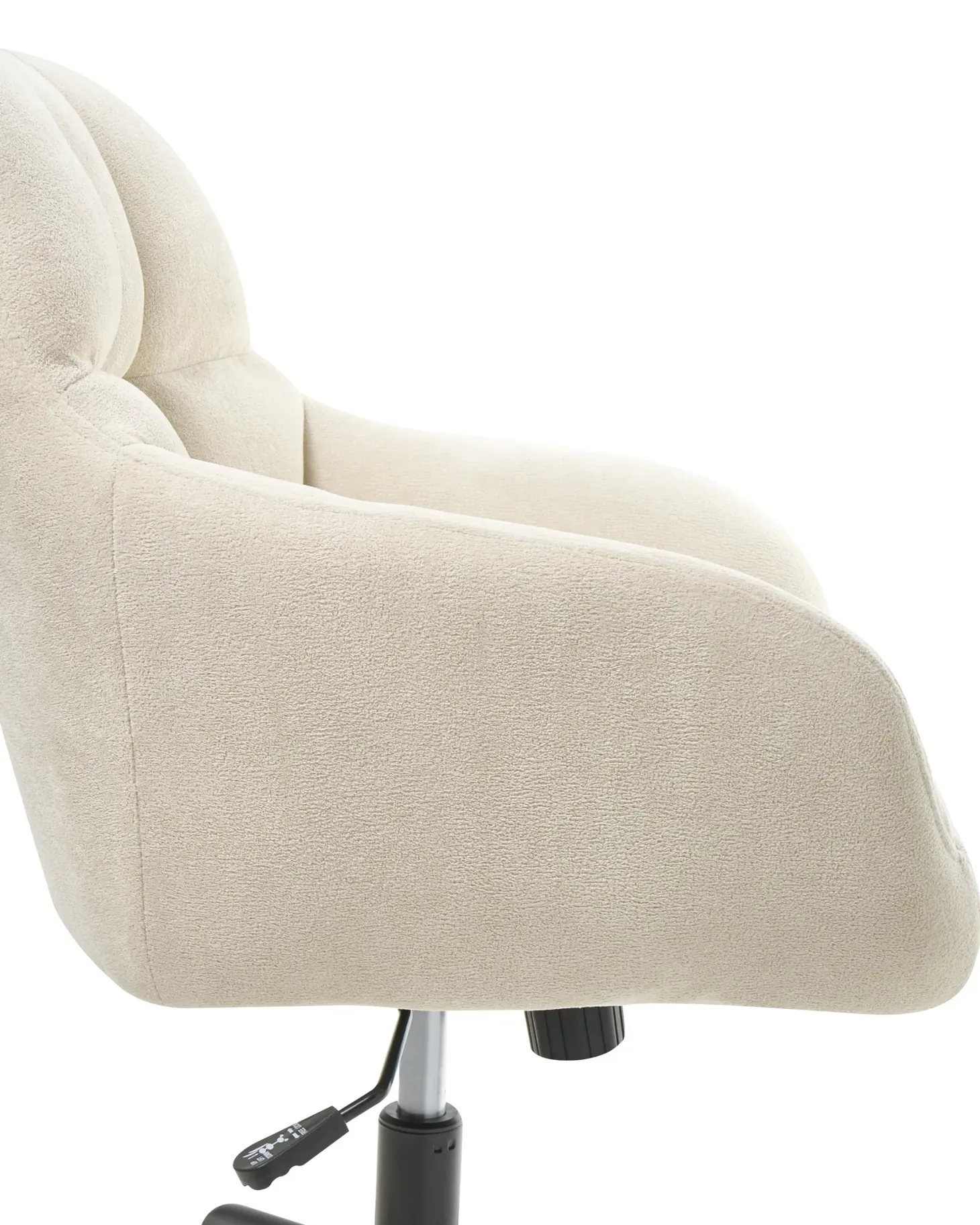 Skrivebordsstol PALMDALE Velour Lys Beige