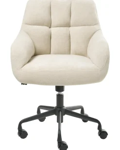 Skrivebordsstol PALMDALE Velour Lys Beige