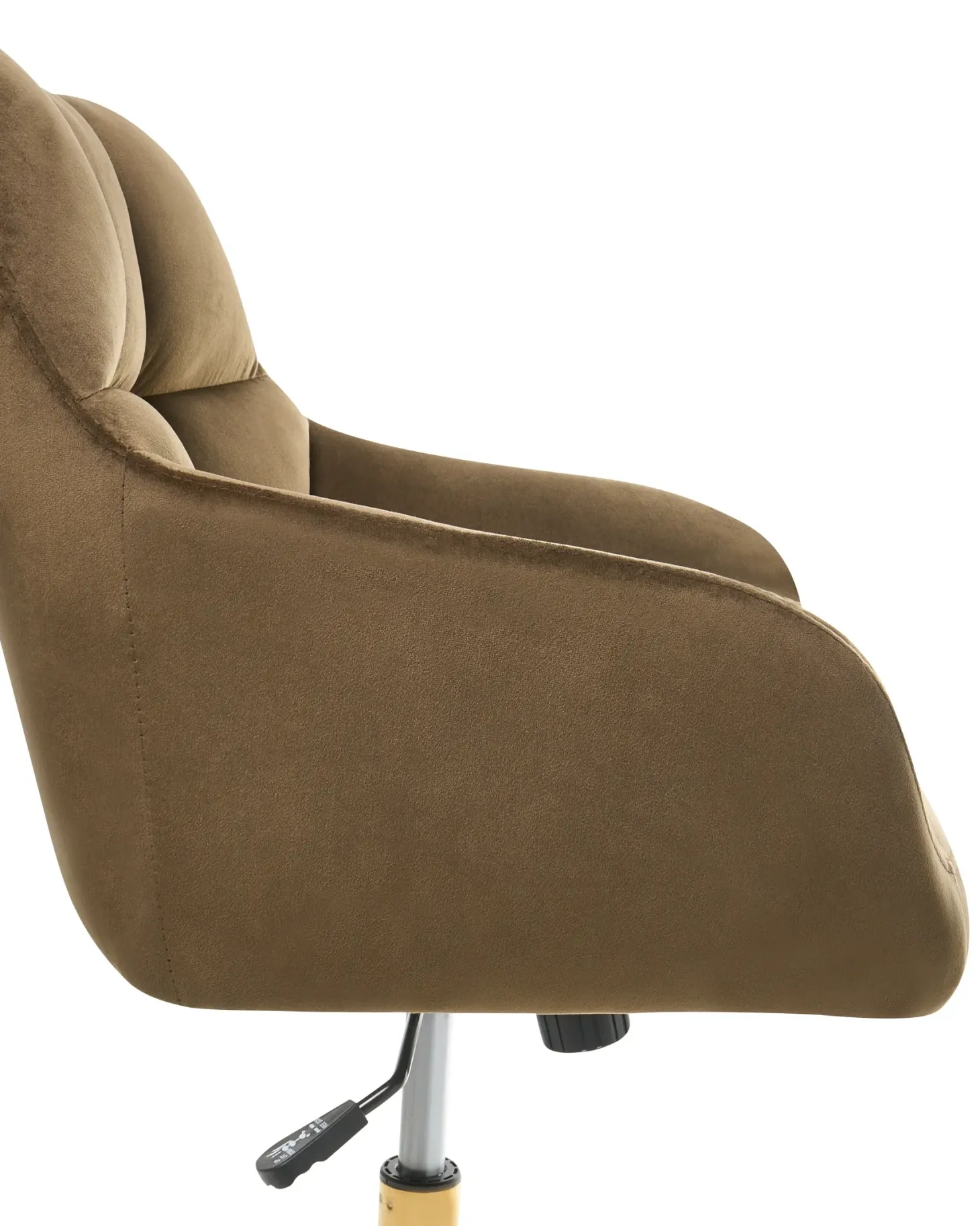 Skrivebordsstol PALMDALE Velour Brun