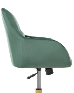 Skrivebordsstol PALMDALE Velour Mørkegrøn