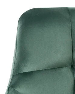 Skrivebordsstol PALMDALE Velour Mørkegrøn