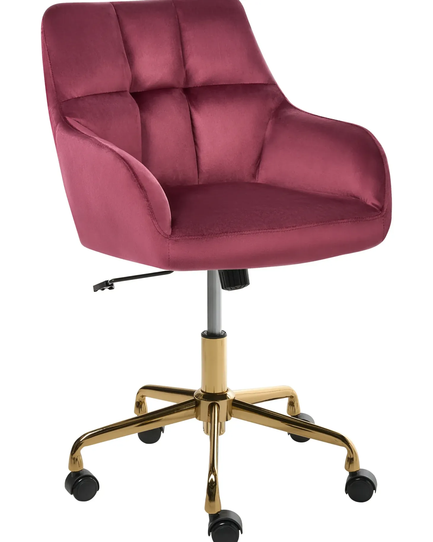 Skrivebordsstol PALMDALE Velour Bordeaux