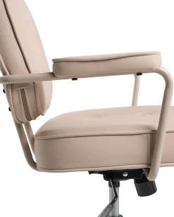 Skrivebordsstol PARAMUS Kunstlæder Sand Beige