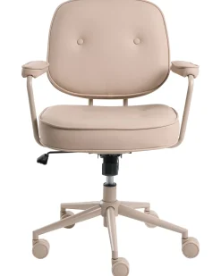 Skrivebordsstol PARAMUS Kunstlæder Sand Beige