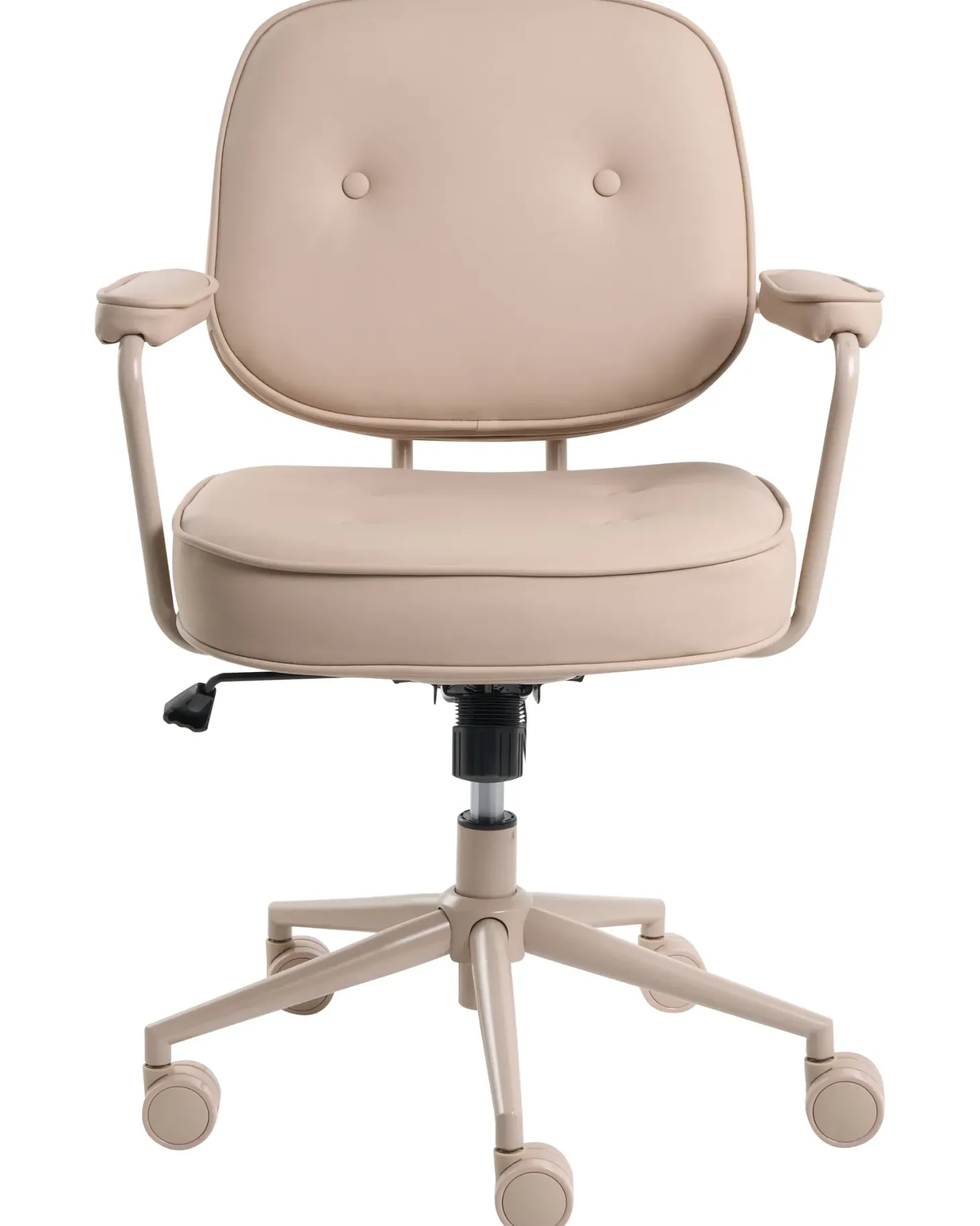 Skrivebordsstol PARAMUS Kunstlæder Sand Beige