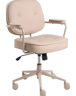 Skrivebordsstol PARAMUS Kunstlæder Sand Beige