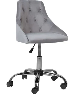 Skrivebordsstol PARRISH Velour Grå