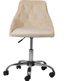 Skrivebordsstol PARRISH Velour Beige