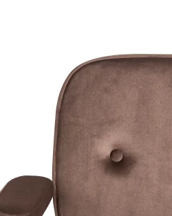 Skrivebordsstol PAWNEE Velour Brun
