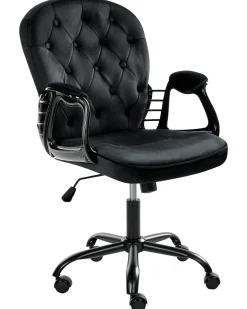 Skrivebordsstol PRINCESS Velour Sort