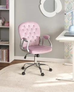 Skrivebordsstol PRINCESS Velour Lysviolet