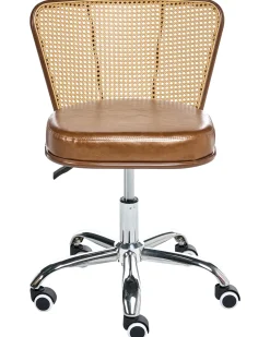 Skrivebordsstol ROSWELL Kunstlæder Brun