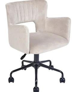 Skrivebordsstol SANILAC II Velour Brungrå