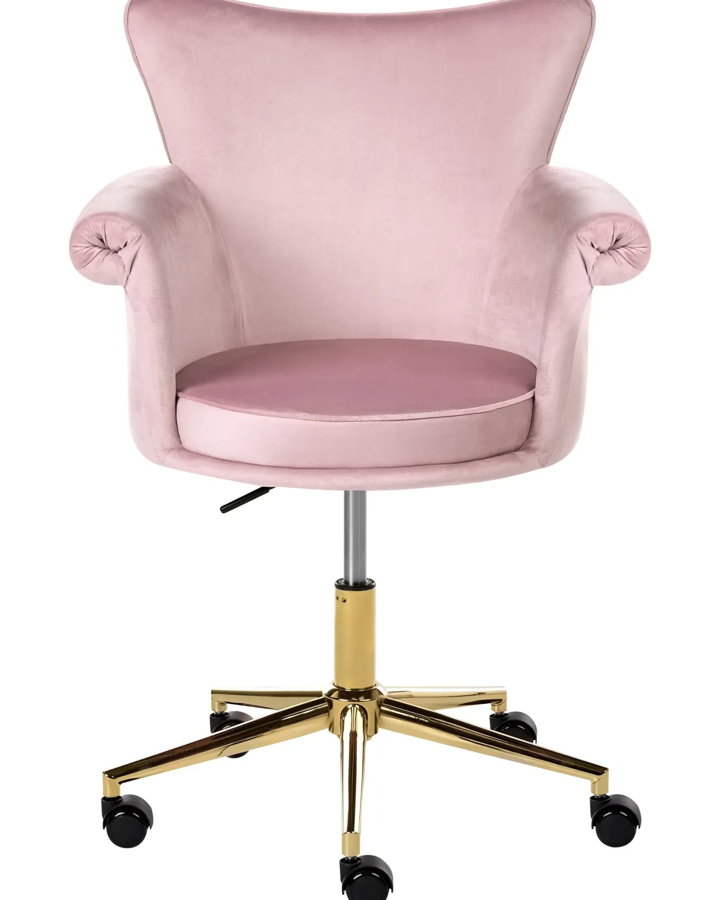 Skrivebordsstol VELENCIA Velour Pastellrosa