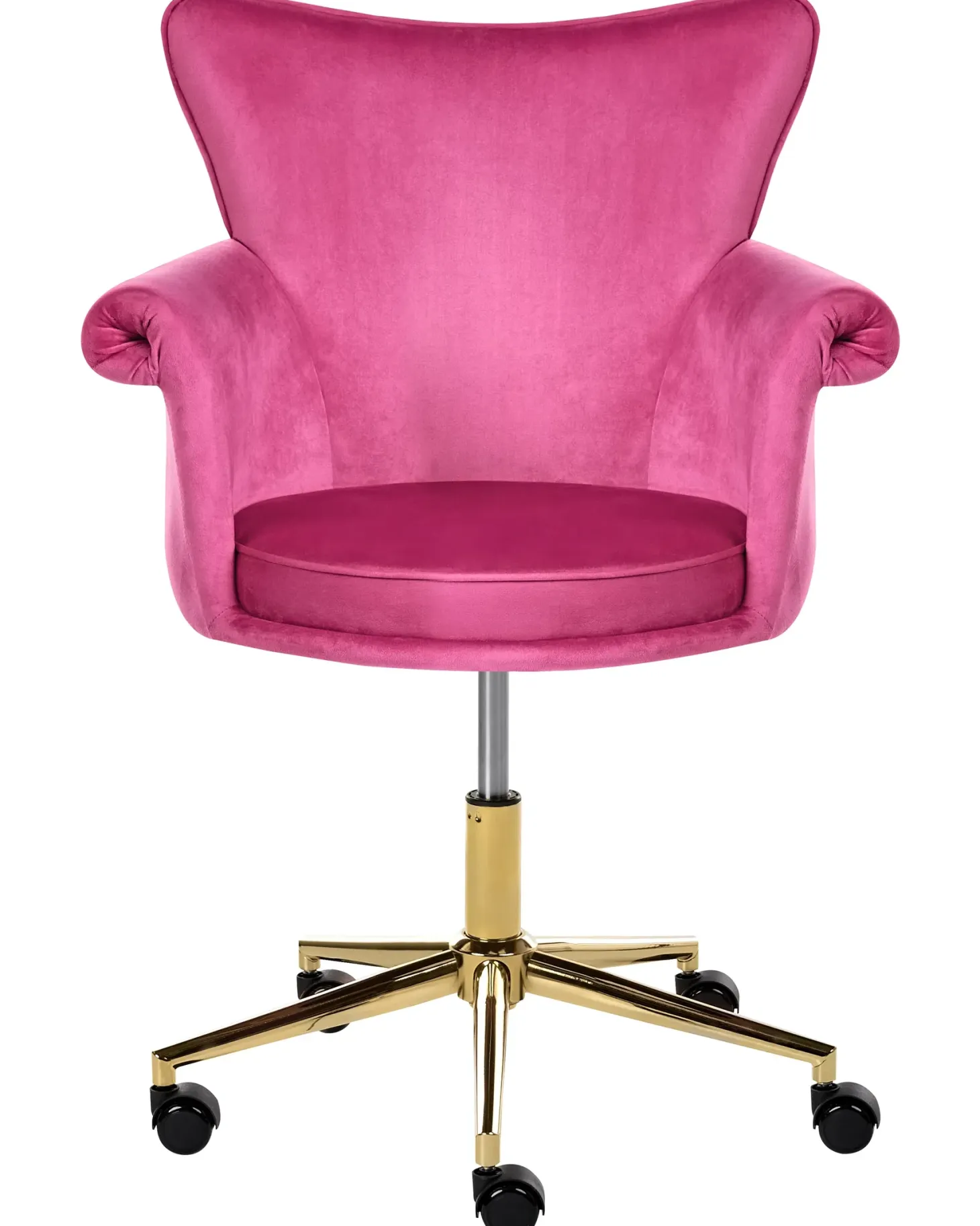 Skrivebordsstol VELENCIA Velour Fuchsia