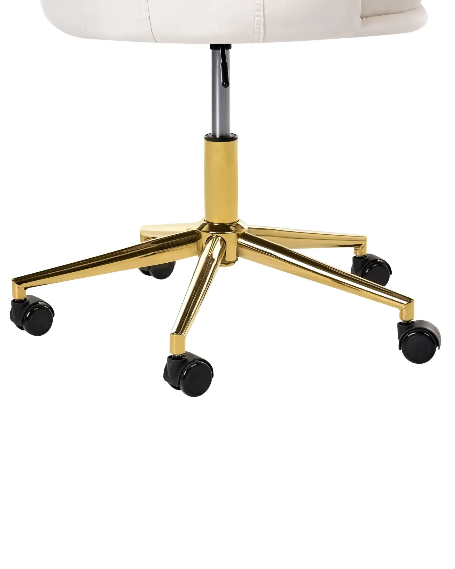 Skrivebordsstol VELENCIA Velour Cremehvid