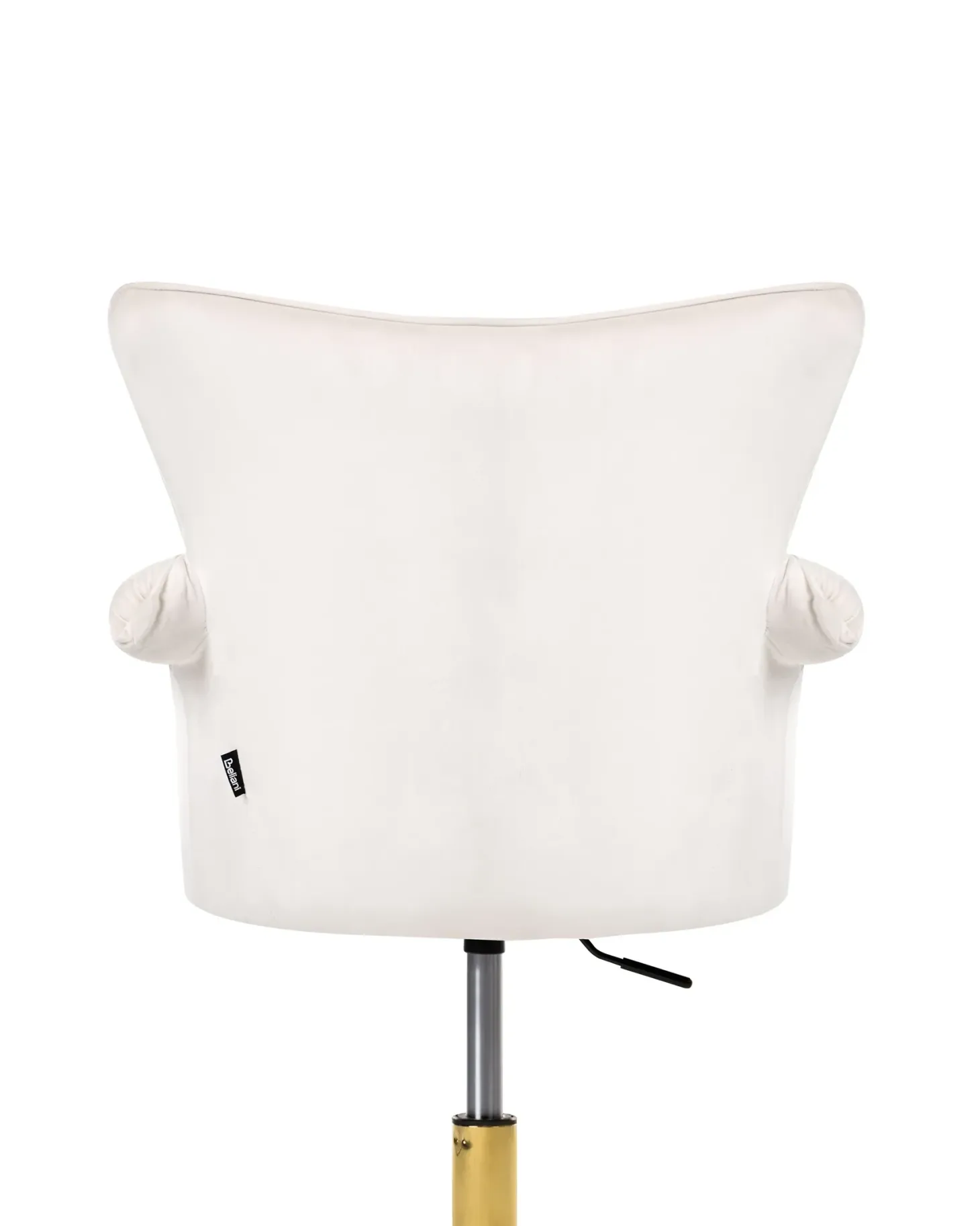Skrivebordsstol VELENCIA Velour Cremehvid
