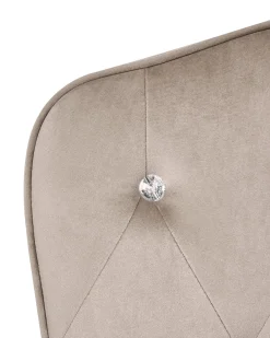 Skrivebordsstol VELISSE Velour Brungrå