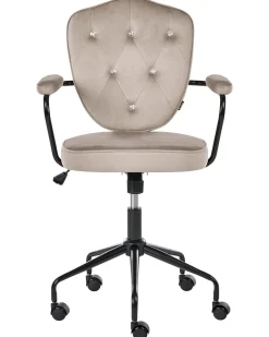 Skrivebordsstol VELISSE Velour Brungrå