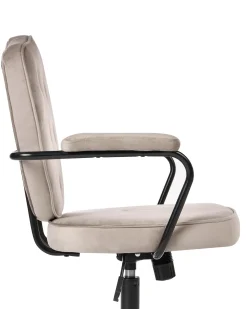 Skrivebordsstol VELISSE Velour Brungrå