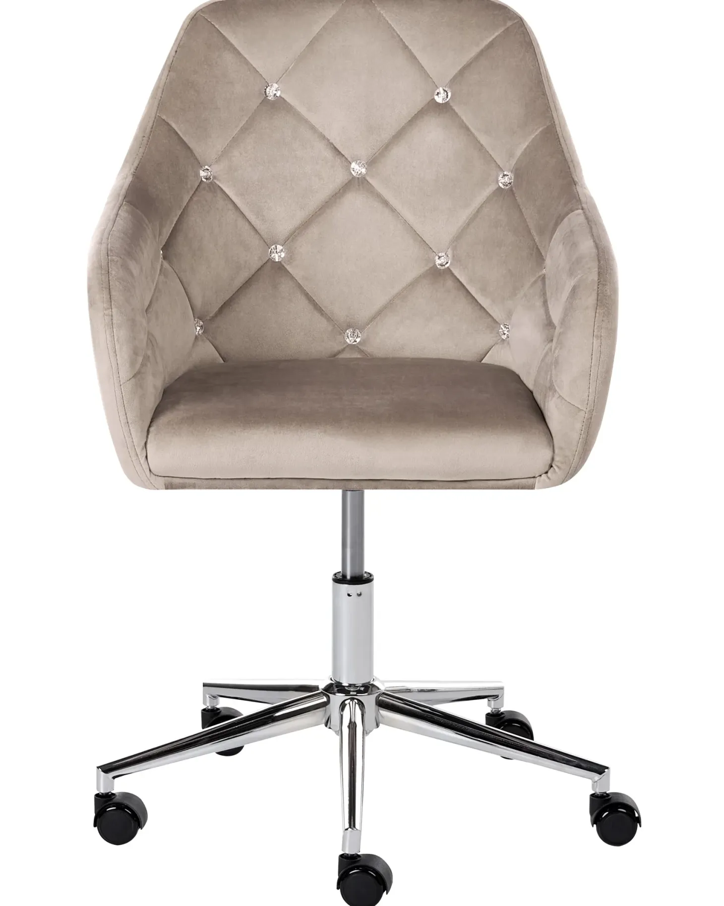 Skrivebordsstol VELORIA Velour Beige