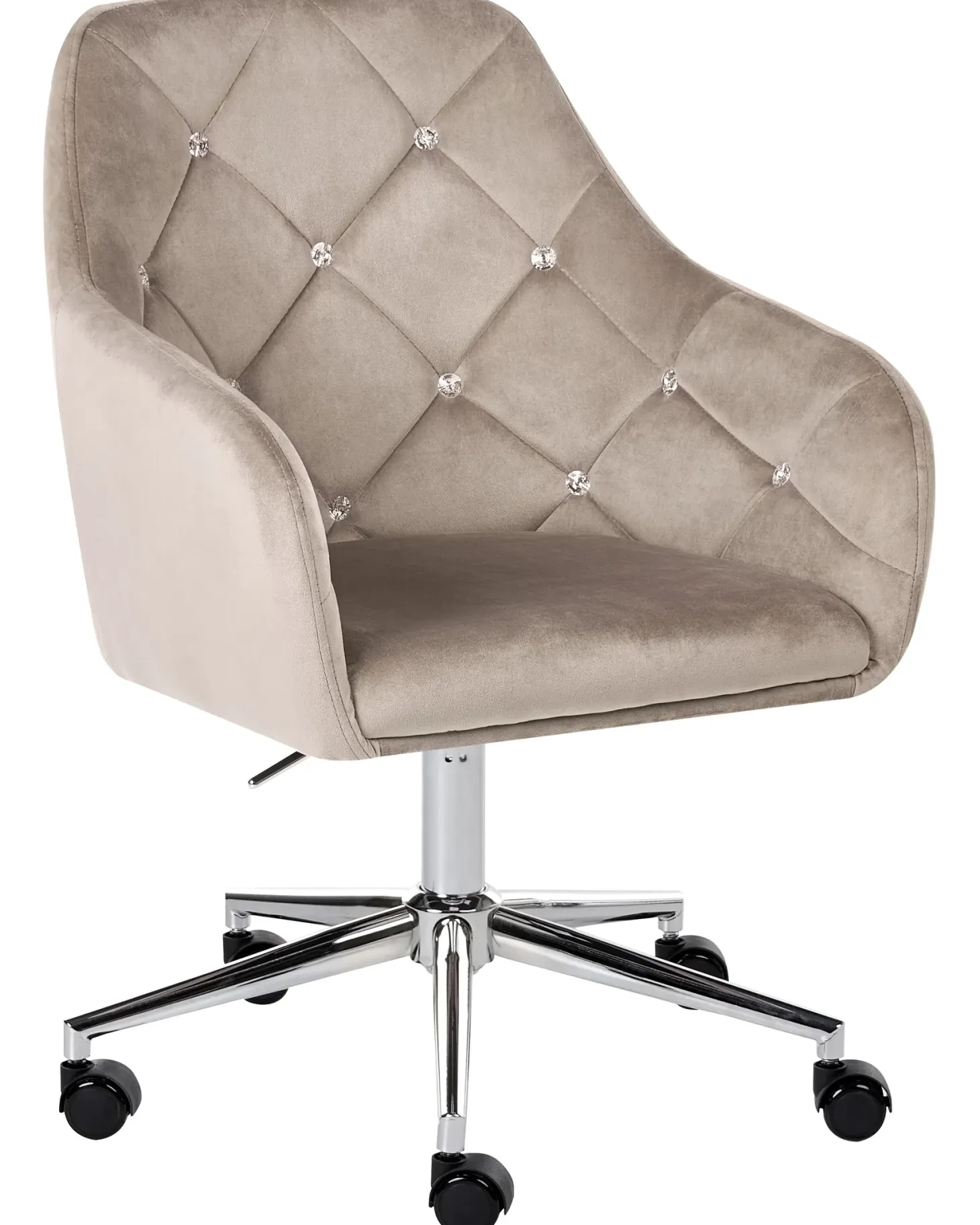 Skrivebordsstol VELORIA Velour Beige