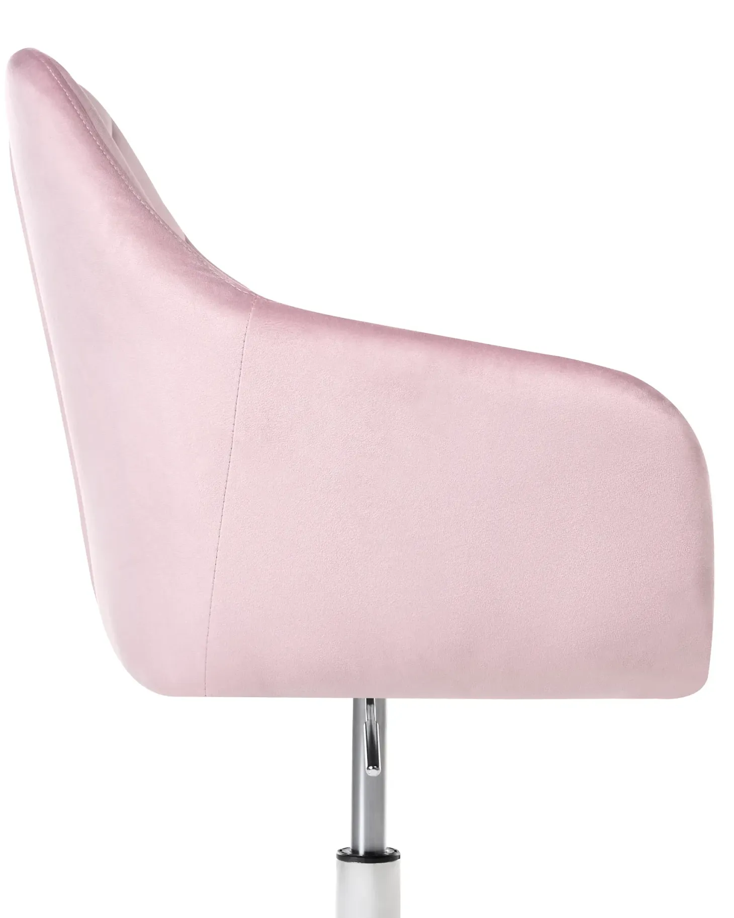 Skrivebordsstol VELORIA Velour Pastellrosa