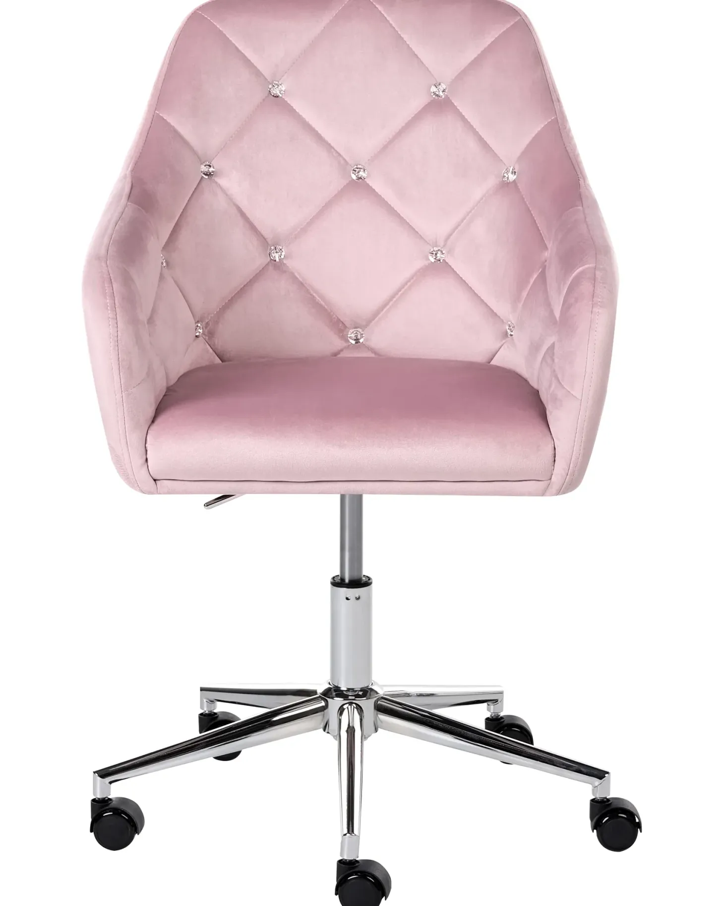 Skrivebordsstol VELORIA Velour Pastellrosa