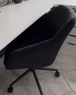 Skrivebordsstol VENICE Velour Sort