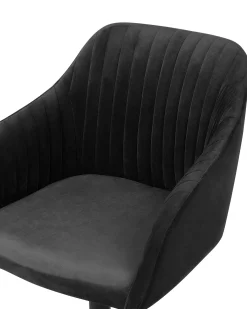 Skrivebordsstol VENICE Velour Sort