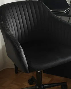 Skrivebordsstol VENICE Velour Sort