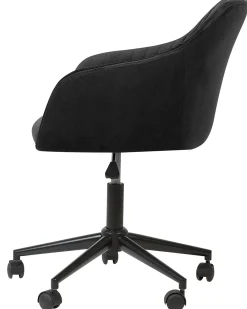 Skrivebordsstol VENICE Velour Sort