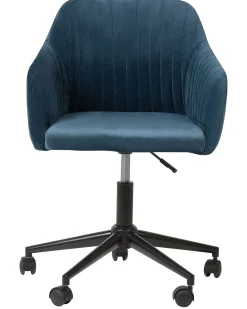 Skrivebordsstol VENICE Velour Navy Blå