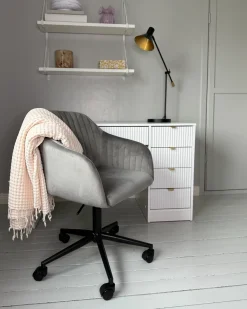 Skrivebordsstol VENICE Velour Grå