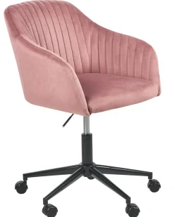 Skrivebordsstol VENICE Velour Lyserød