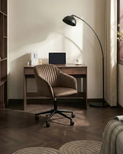 Skrivebordsstol VENICE Velour Brun