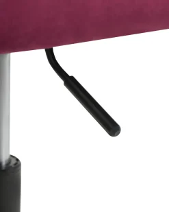 Skrivebordsstol VENICE Velour Bordeaux