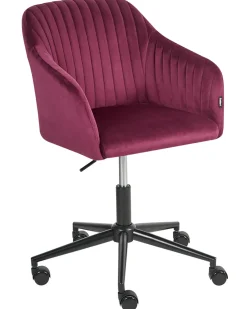 Skrivebordsstol VENICE Velour Bordeaux