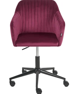 Skrivebordsstol VENICE Velour Bordeaux
