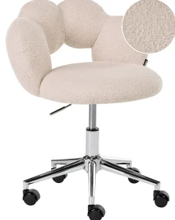 Skrivebordsstol WHIZZY Boucle Lys Beige