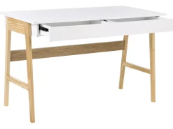 Skrivebord THESLAY Lysebrun/hvid 120 cm 60 cm