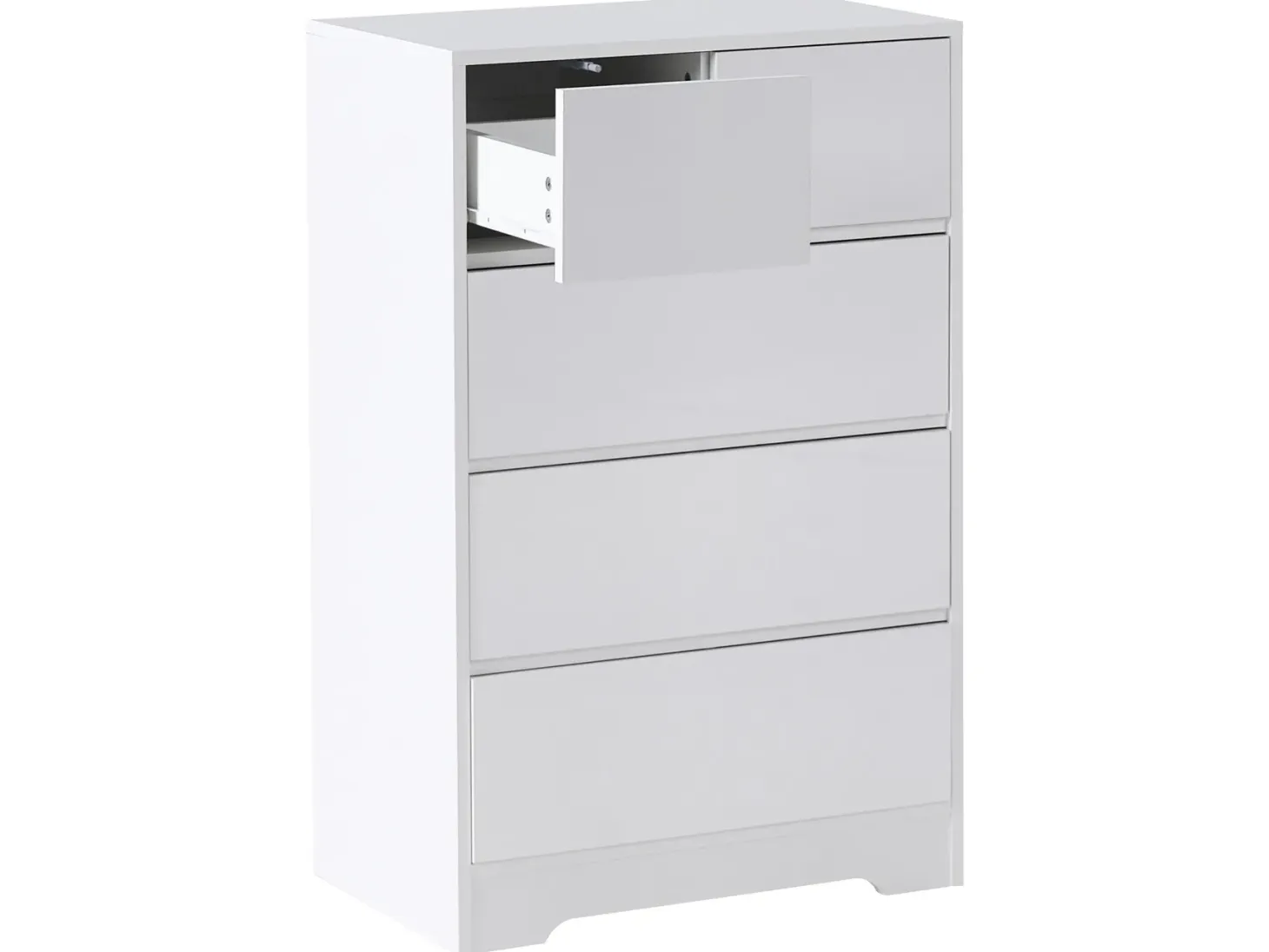5 skuffers commode ALBERTA Hvid