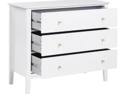 3 skuffers commode ASSISI Hvid