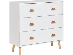 3 skuffers commode CLOUDY Hvid