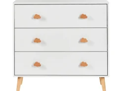3 skuffers commode CLOUDY Hvid