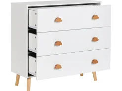 3 skuffers commode CLOUDY Hvid