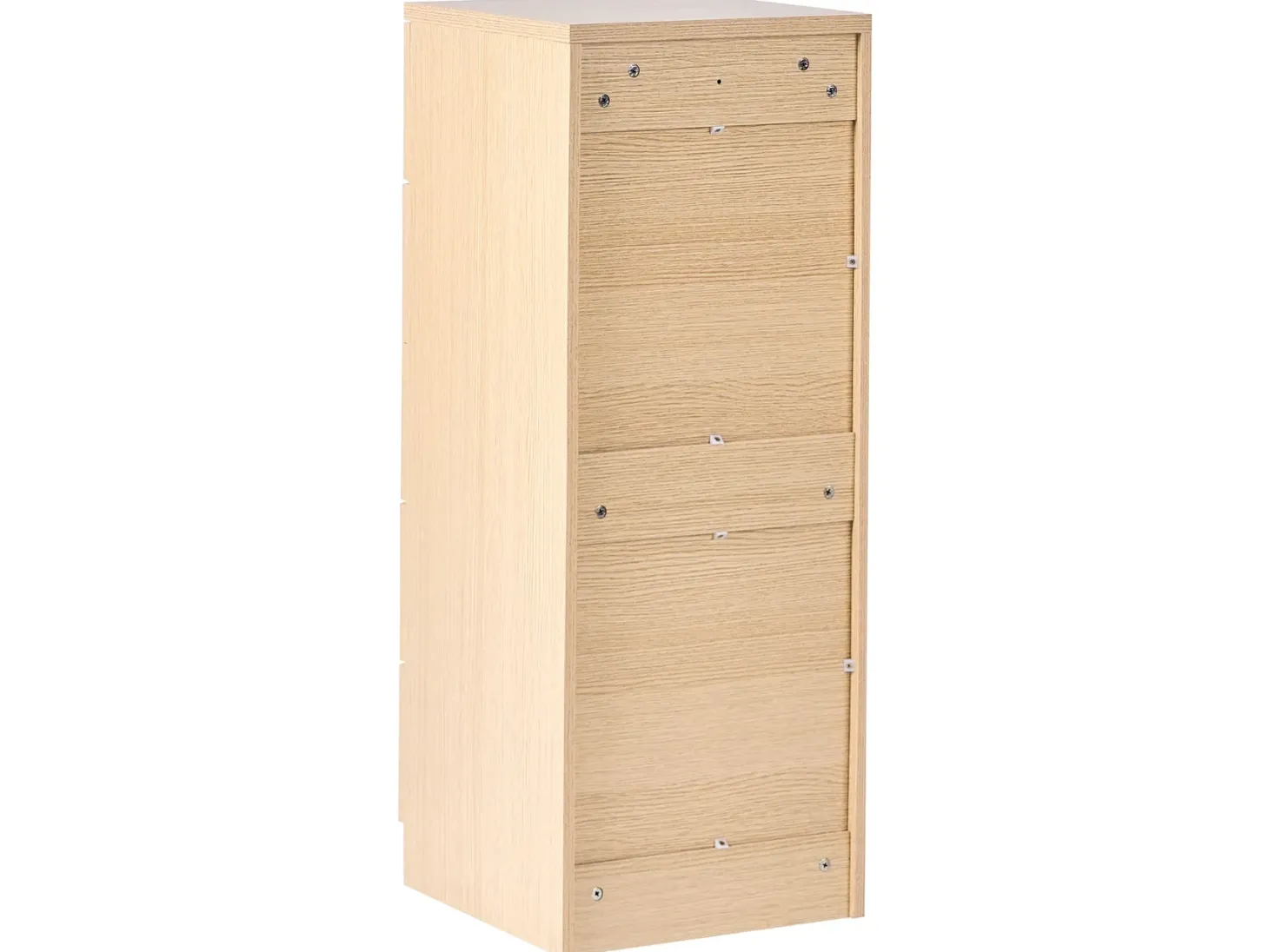 5 skuffers commode KITIMAT Lysebrun