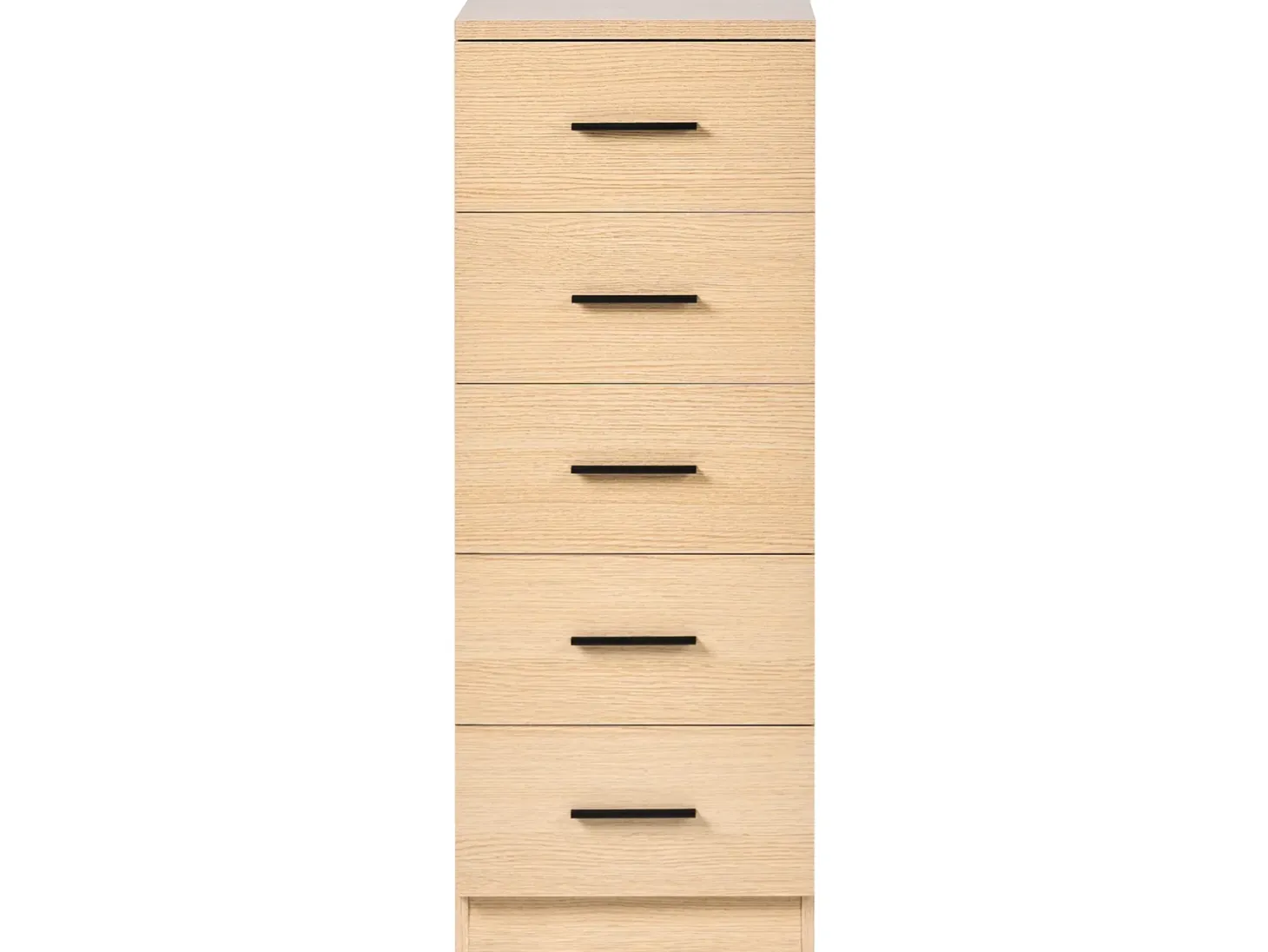 5 skuffers commode KITIMAT Lysebrun