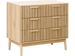 3 skuffers commode LYNWOOD Lysebrun
