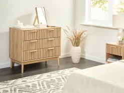 3 skuffers commode LYNWOOD Lysebrun